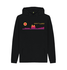 Black Printed Hoody Front