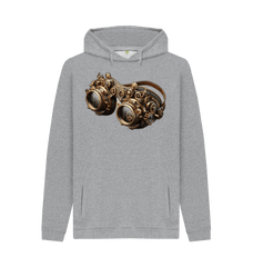 Light Heather Steampunk Goggles - Mens Hoddie