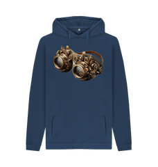 Navy Steampunk Goggles - Mens Hoddie