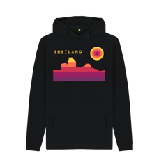 Black Printed Hoody Front