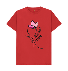 Red Popping Pink Womans T-shirt