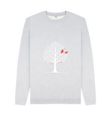Grey Recycled Printed Sweater Front
