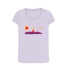 Violet Printed T-shirt Front