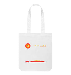 White Foula Sunset Tote Bag | Shetland, The Beautiful Isle