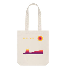 Natural Mousa Broch Sunset Tote Bag | Shetland, The Beautiful Isle