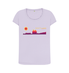 Violet Printed T-shirt Front