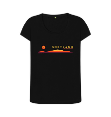 Black Printed T-shirt Front