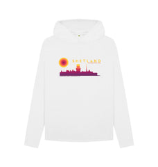 White Sumburgh Lighthouse Sunset Womans Hoody | Shetland, The Beautiful Isle