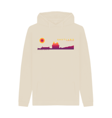 Oat Printed Hoody Front