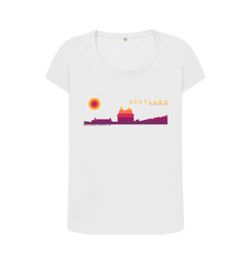 White Printed T-shirt Front