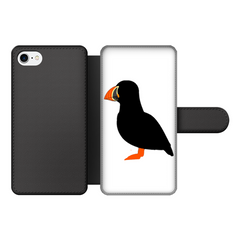 Puffin Front Printed Wallet Cases