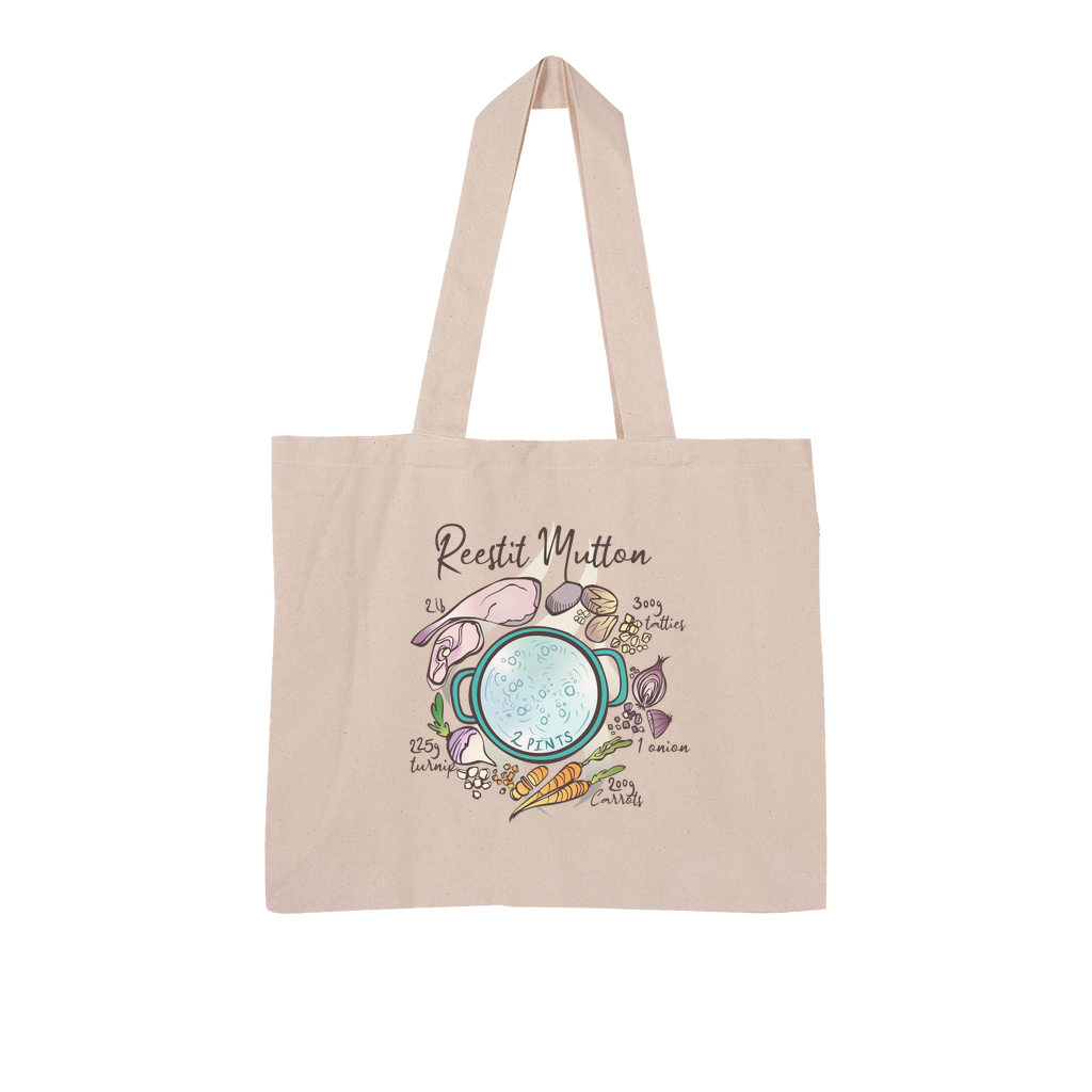Reestit Mutton Soup Reestit Mutton - Large Organic Tote Bag
