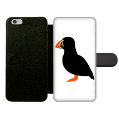 Puffin Front Printed Wallet Cases