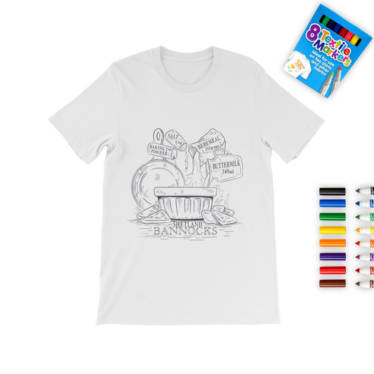 Shetland Bannocks Colouring T-Shirt