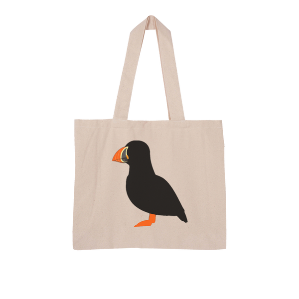 Puffin Large Organic Tote Bag