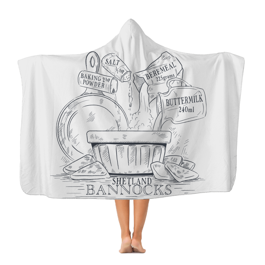 Shetland Bannocks Premium Hooded Blanket